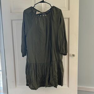 GAP Olive Green Boho Tunic Dress